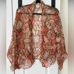Free people (FP one) sheer open top size M